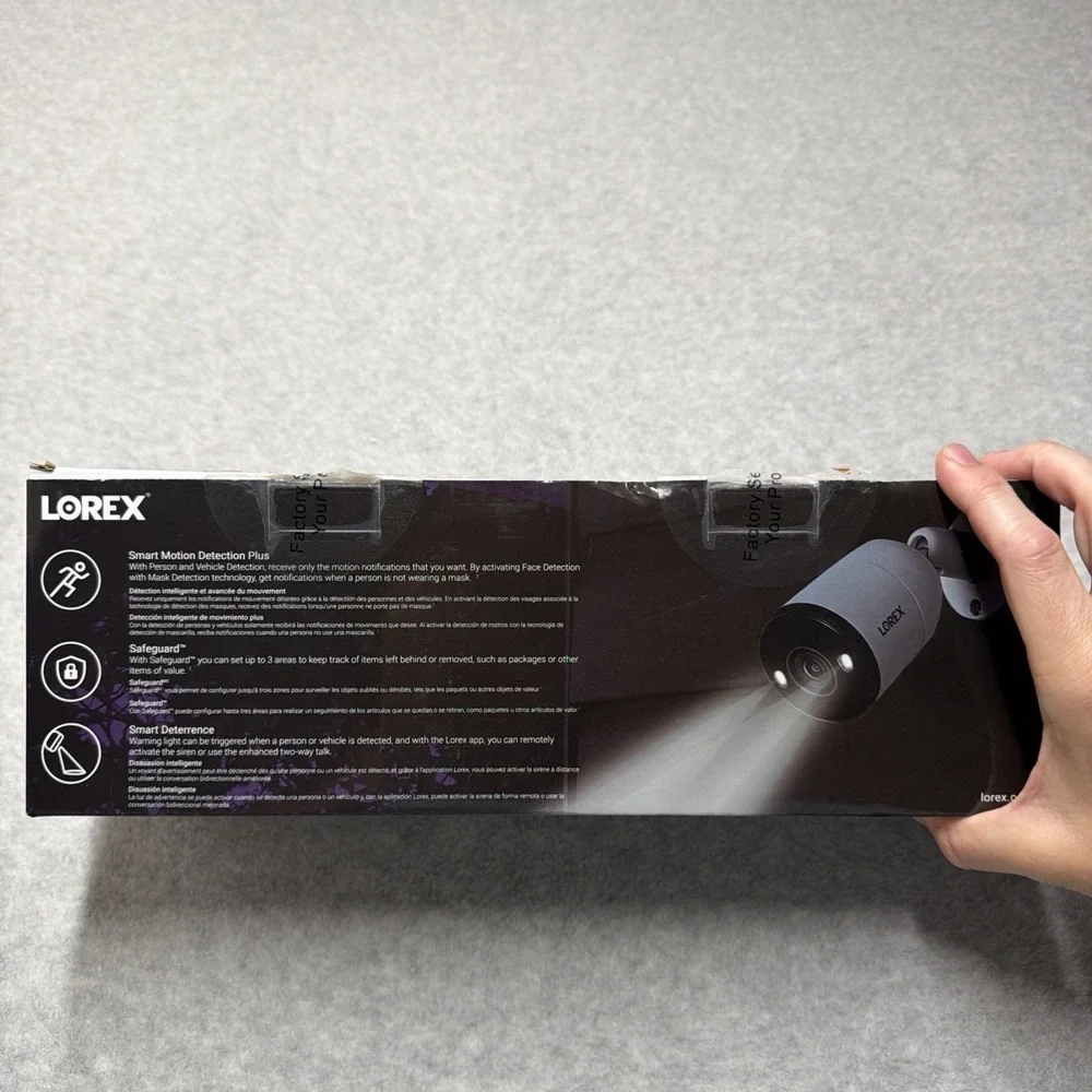 Lorex 4K IP Wired Bullet Security Camera w/ Smart Deterrence & Motion Detection